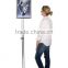 18 x 24 Poster Stand for Floor, Snap Open,Tilting, Adjustable Height - Chrome(FS-B-0199)