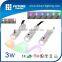 CE RoHS Edison chip decorative 3W color changing aluminum chinese led flashlight