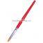 Free School Art Supplies Sample 6 pcs Red Handle Student Round Nylon Artist Painting Brush Art Holder Paintbrushes No.5