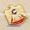 Newest Cheap Custom Die Cast Metal Badge For UAE National Day Gift Items Ribbon Lapel Pin With Magnet