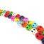 1 string 15inch 13x15mm vintage mix color dyeing turquoise skull faces Halloween unique beads 3010009
