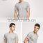 Youth round collar contracted loose cotton pure color half sleeve shirt