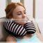 Fashion stripes squishy roll neck pillow, also have red,pink,blue stripes