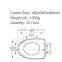 hydraulic bidet toilet seat with adjustable hinge FG82PP