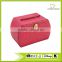 Crocodile wood portable jewelry display cases/Red cufflink jewelry case