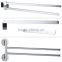Stainless Steel 304 Wall Mounted Bathroom Towel Rack With 3 Remove Bars
