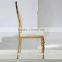 Mid century modern design stainless steel chair stainless steel banquet chair