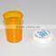 plastic children resistant cap vials