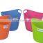 Supermarket plastic utility basket customized colors with handle