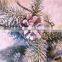 man-made artificial Christmas tree hand-made white color fake christmas tree