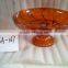 2017 most popular glass fruit plate with base