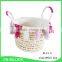 Natural corn husk woven cute baby basket set for gift