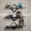 Hot sale Three Level Shelving System mdf wood home wall decor wall floating shelf