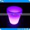Custom electronic unique plastic LED glowing light round plant pots