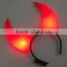 Halloween customs hard plastic ox design led flashing light decorative headband