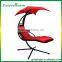 Orange Hanging Chaise Lounge Chair Arc Stand Air Porch Swing