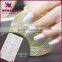 2017 Water transfer printing UV Gel feather design nail foil sticker