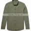 Hot Selling Army-Green Button-Down Collar 100% Cotton Plain Shirt
