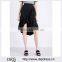 Customized Lady's Apparel Front-wrap Ruffled Wave Structured Waist Asymmetric Hem Twill Skirt(DQM008S)