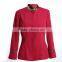 Popular design winter hotel long sleeve uniforms 2pcs for reception/ waiter/ waitress