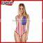 2017 new arrival cut out racerback swimwear distributors