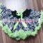 wholesale girls zebra pettiskirt with hot pink chiffon and bowknot,girls fashion tutu skirt