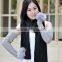 trendy fashion winter wool cable knit fur long arm warmers