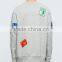 2017 Custom New Design Cotton Crewneck Grey Sweatshirt