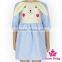 Fancy Children Easter Cute Rabbit Half Sleeve Backless Evening Pattern Baby Girl Animal Dresses