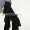 2017 Spring Womens Elegant Fancy Side Zip off Frilled Long Dress Pants
