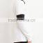 High Quality Black White Colorblocked Cotton-Blend Mens Collar Sweatshirt