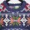 Men's jacquard knitted cotton christmas jumpers sweater with factory price