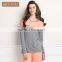 Logo Printed Qianxiu Fashion Cheap Couples Pajamas Factory (HOT)