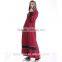 women muslim dress/yimuy islamic zipper patched abaya kaftan dresses/chiffon islamic muslim women shirt