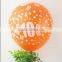 Printed Numbers 0-10 Balloon,1st Birthday Anniversary New Year Balloon