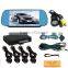 7inch TFT-LCD rear mirror monitor with rearview camera and arking sensor