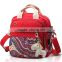 wholesale new fashion red color custom print Boho back pack