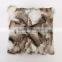YR176 Fox Head Part Patchwork Fur Pillows/2016 Fashion Luxurious Real Fox Fur Cushion Cover