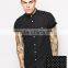 Lovely Mens Shirts Short Sleeves Polka Dot Designs Boys Casual Shirts business shirts button downed custom labelled dress shirts
