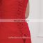 C5041 Simple red tulle with pleated birthday party dress evening party dress