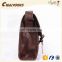 CR on time delivery guaranteed new design messenger bag brown vintage leather satchel