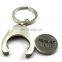 Zinc Alloy Trolley Coin Keychain