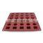 Food grade silicone ice cube mold for chocolate with 30 holes and 6 shapes for baking