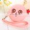 Factory Price Women Zipper Wallet Purse Custom Emoji Coin Bag Wristlet Gift Silicone Coin Cases