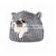 luxury long fur fabric dog accessories bed soft outdoor cute dog cave bed