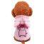 Cute cat Dog Clothes pink piggy embroider Pet Hoodies puppy apparel with ear