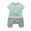 Summer children's clothing baby boy cotton short sleeved stripe climbing garment baby clothes set