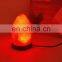 Wholesale LED Flame usb Himalayan Salt Lamp Light With Wood Base Night Light