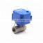 CWX25S 5v 3.6v 12v 24v 110v 220v DN15 DN20  2 way brass ss304 mini electric motorized water ball valve for water irrigation