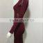 2016 new women winter dress sey luury bodycon wine red long sleeve tuetleneck mesh evening party prom ball bandage Dress